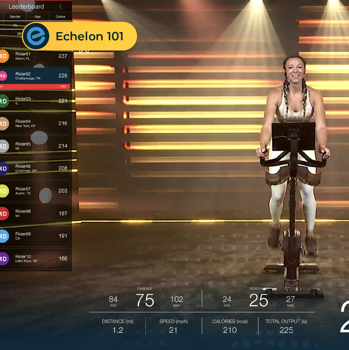 Experience the Thrill of Live Workout Classes at Echelon