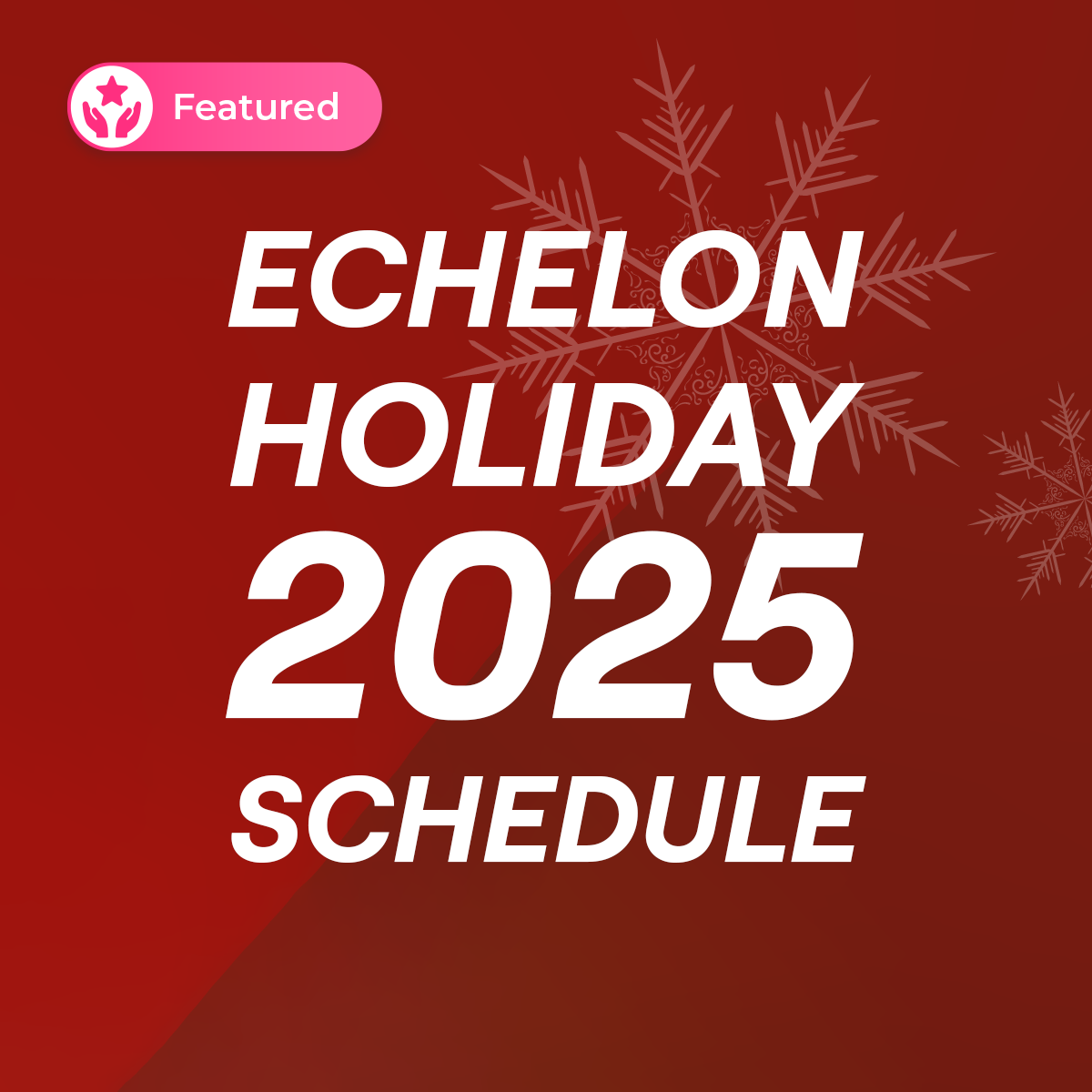 Echelon Holiday 2025 Class Schedule: Stay Strong Through the Season