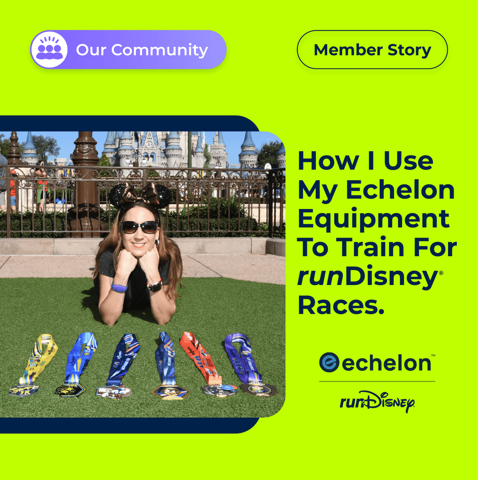 Member Story: How I use my Echelon equipment to train for runDisney races - Echelon Fit US