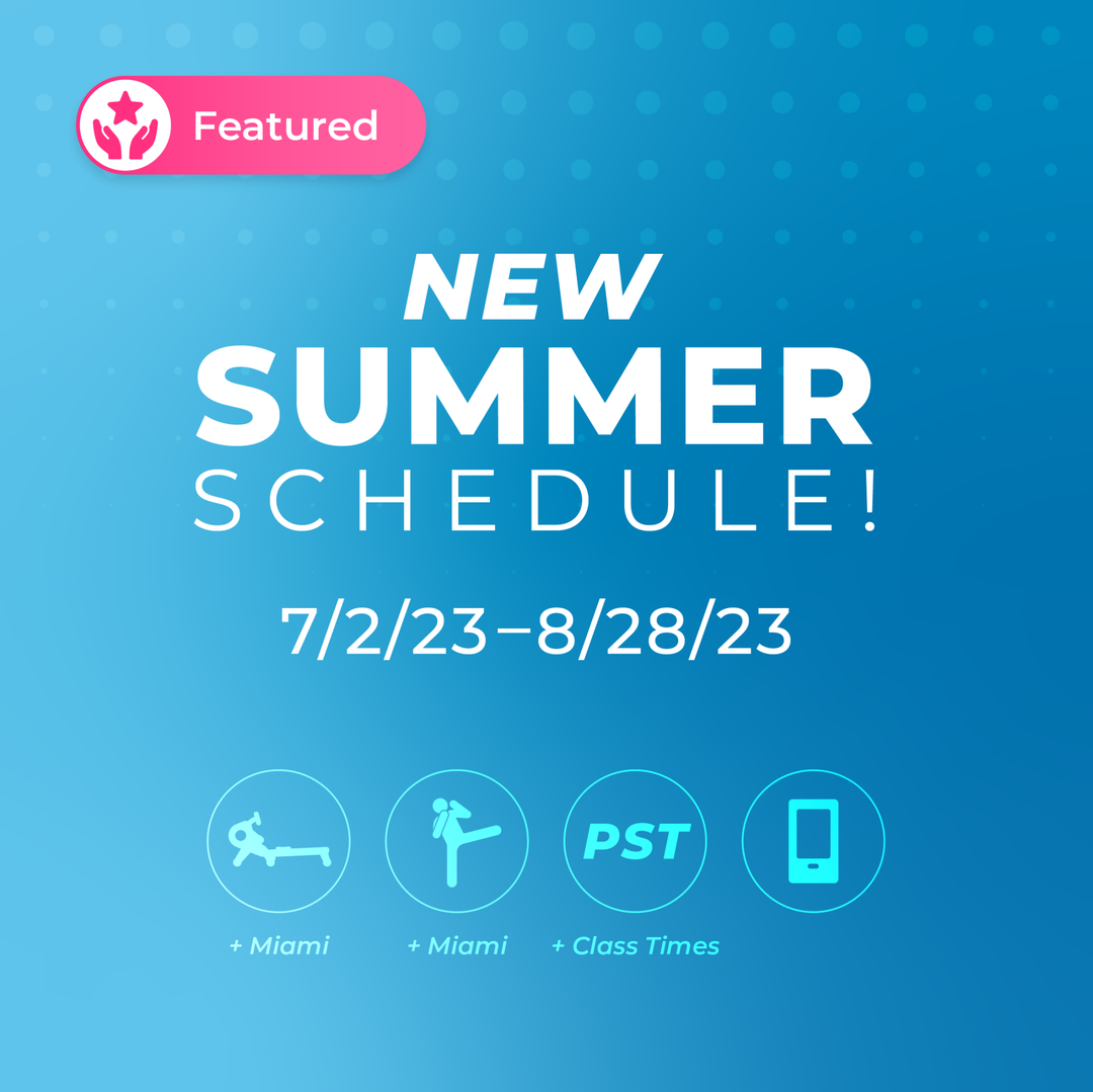 New Summer Schedule - Echelon Fit US