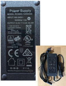 12V-5AMP Power Adapter (Row-S, Row-7s, 4s-15, 5s, 7s)