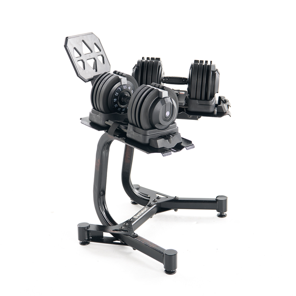 Echelon Strength Adjustable Dumbbells (7–52.5 lbs) with Stand - Partner