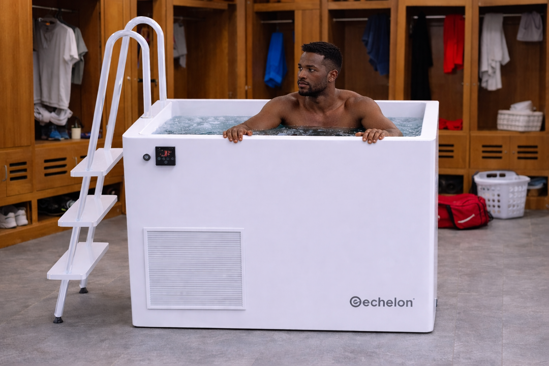 Echelon Step-In Vertical Cold Plunge Tub with Built-In Chiller