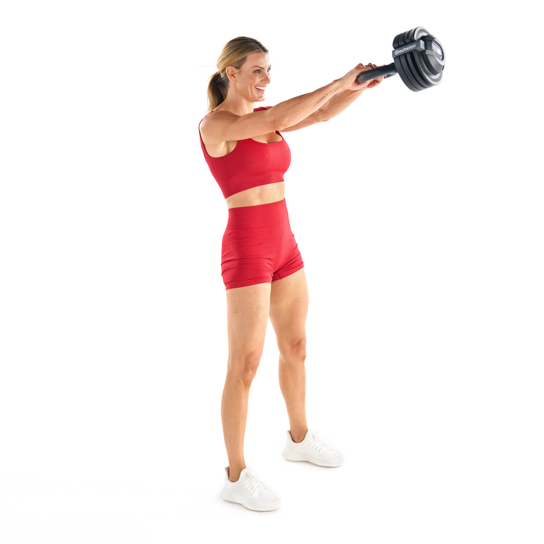 Echelon Strength Adjustable Dumbbells 752 with Stand