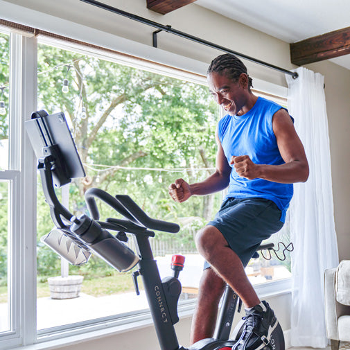 Connected exercise bike online