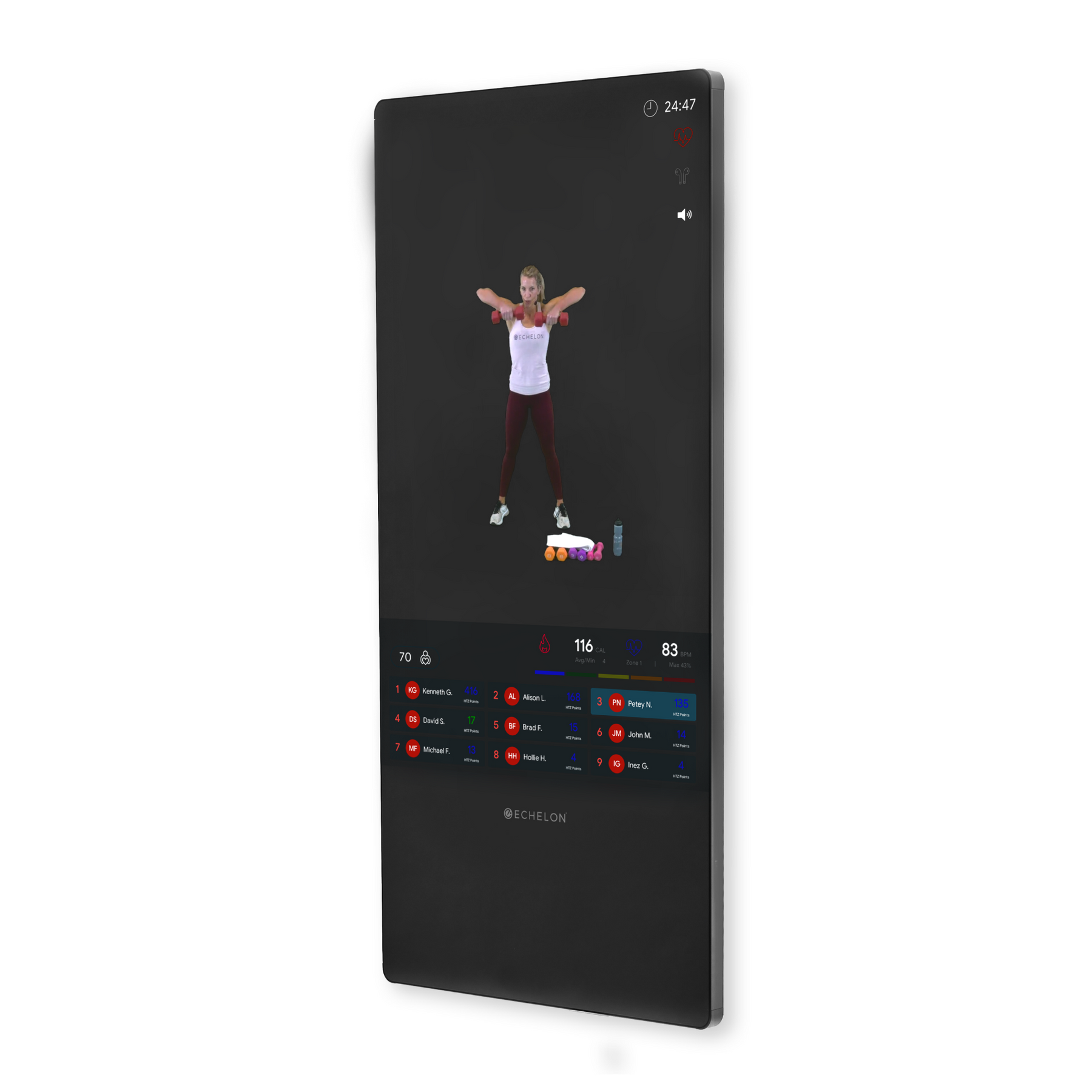 Open Box Echelon Reflect Smart Connect Fitness Mirror ECH-REFL03 - BLACK 