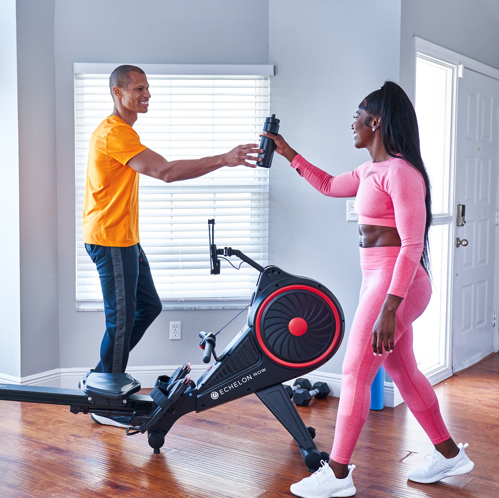 Stationary rowing online bike