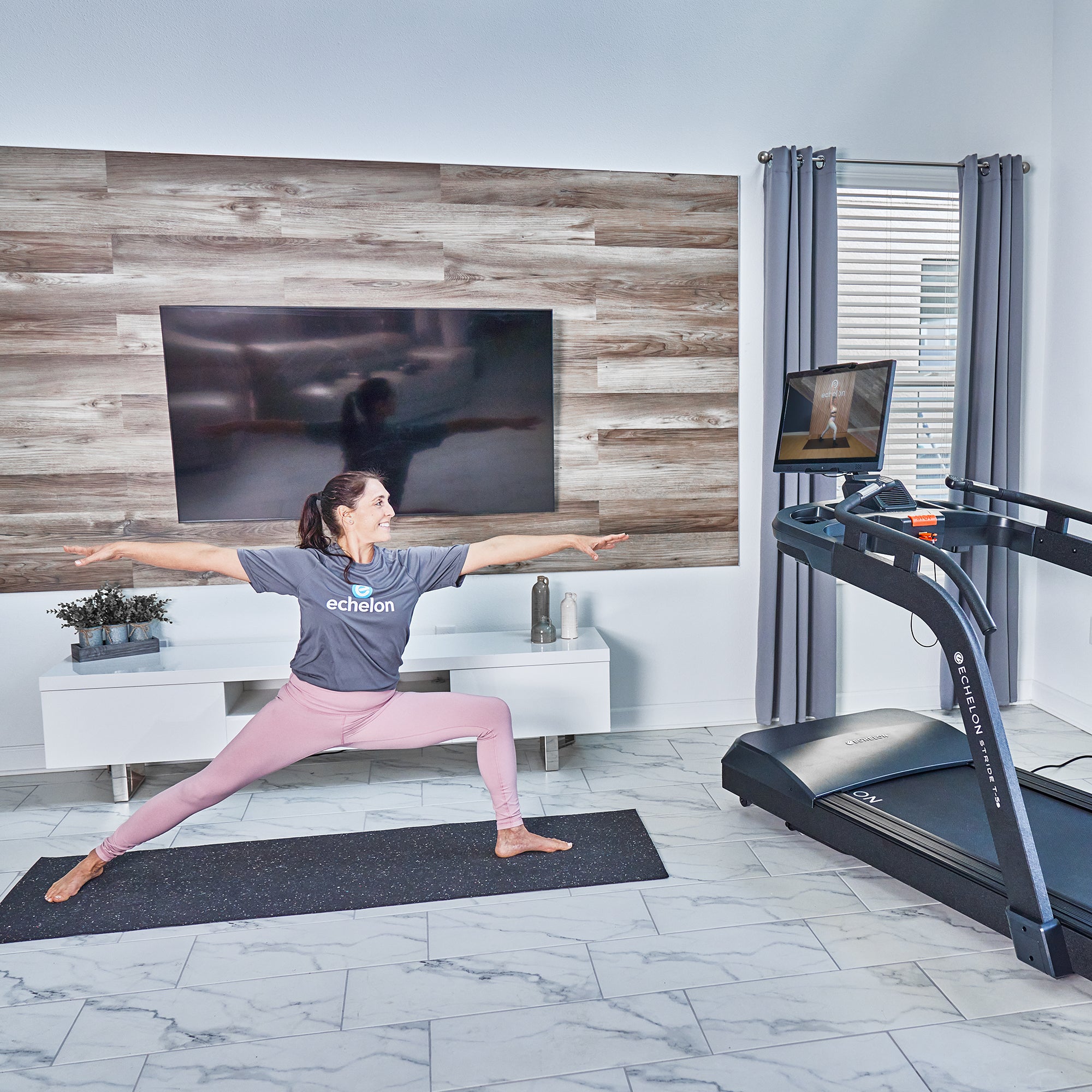 Home treadmill with discount tv