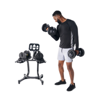 Echelon Strength Adjustable Dumbbells with Stand