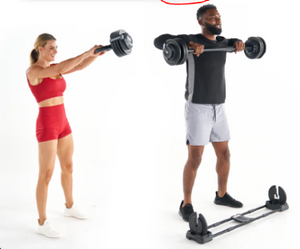 Adjustable Dumbbell Accessory Kit / Transforms into a Kettlebell & Barbell