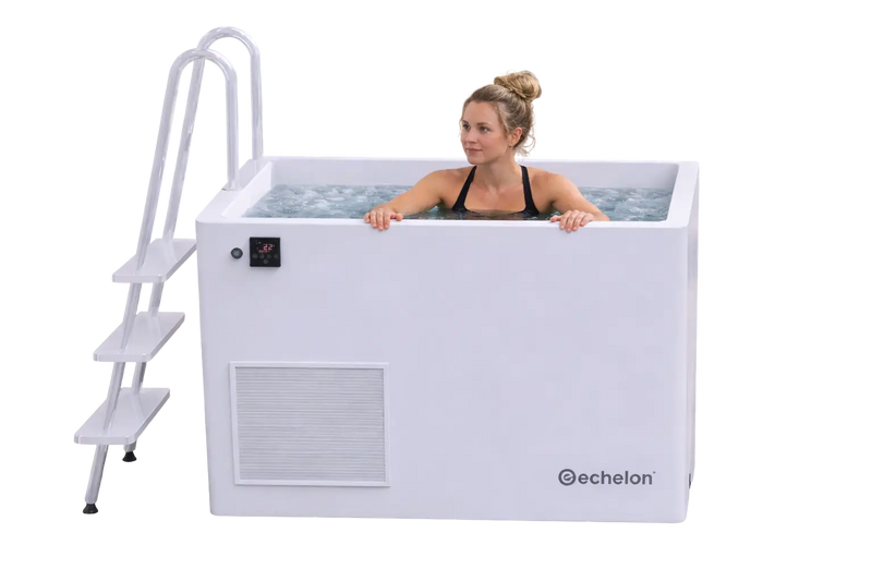 Echelon Step-In Vertical Cold Plunge Tub with Built-In Chiller