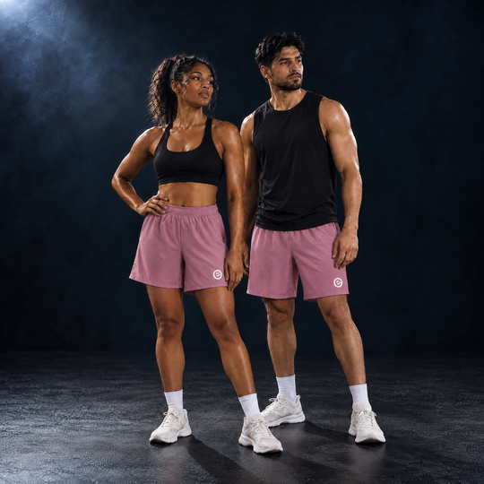 Echelon Unisex Athletic Long Shorts worn
