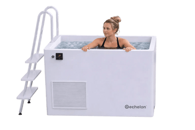 Echelon Step-In Vertical Cold Plunge Tub with Built-In Chiller