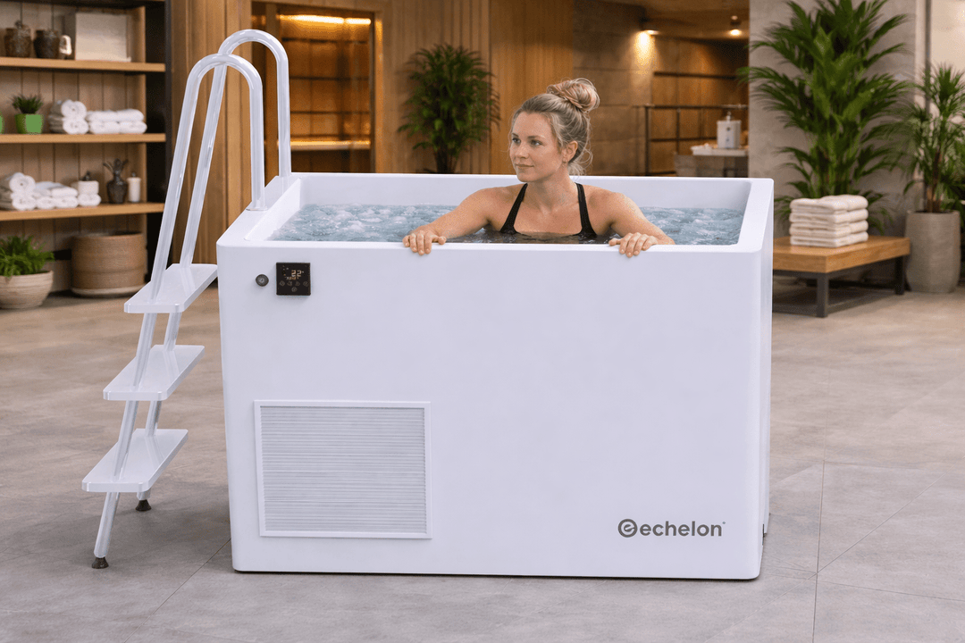Echelon Step-In Vertical Cold Plunge Tub with Built-In Chiller - Echelon Fit US