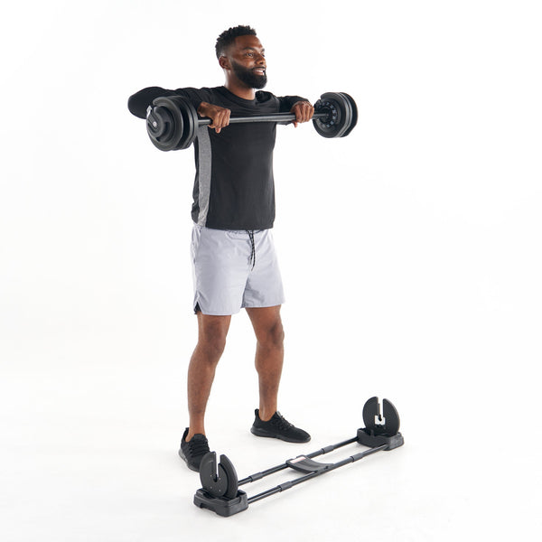 Echelon Strength Adjustable Dumbbells (7–52.5 lbs) with Stand - Partner - Echelon Fit US