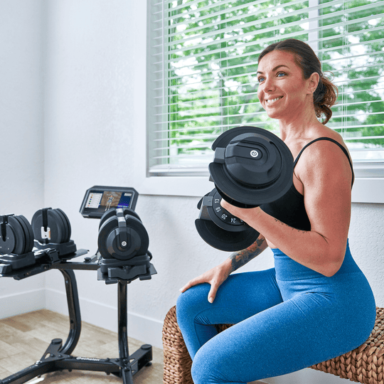 Echelon Strength Adjustable Dumbbells (7–52.5 lbs) with Stand - Partner - Echelon Fit US