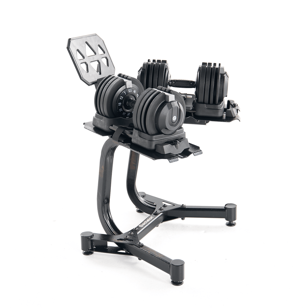 Echelon Strength Adjustable Dumbbells (7–52.5 lbs) with Stand - Partner - Echelon Fit US