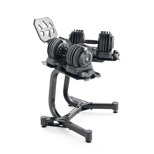 Echelon Strength Adjustable Dumbbells (7–52.5 lbs) with Stand - Partner - Echelon Fit US