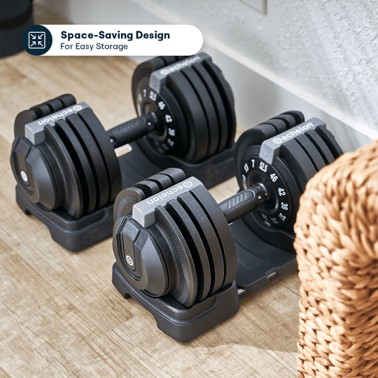Echelon Strength Adjustable Dumbbells (7–52.5 lbs) with Stand - Partner - Echelon Fit US