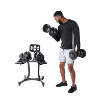 Echelon Strength Adjustable Dumbbells with Stand