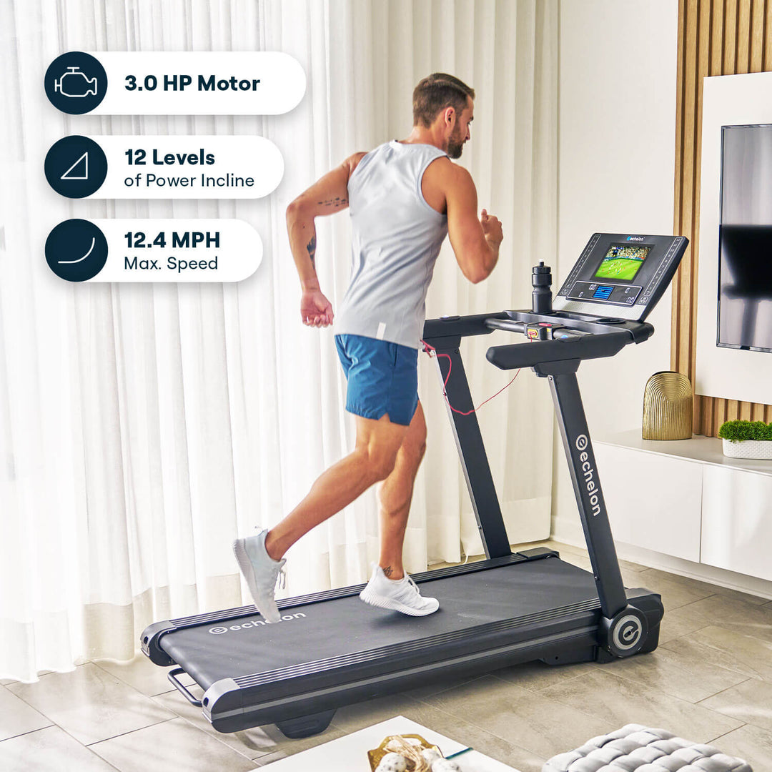 Echelon Stride 6S™-10" Auto-Fold Pro Treadmill - Echelon Fit US