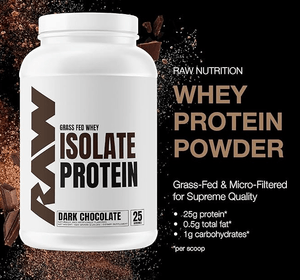 Grass-Fed Whey Isolate Protein Dark Chocolate