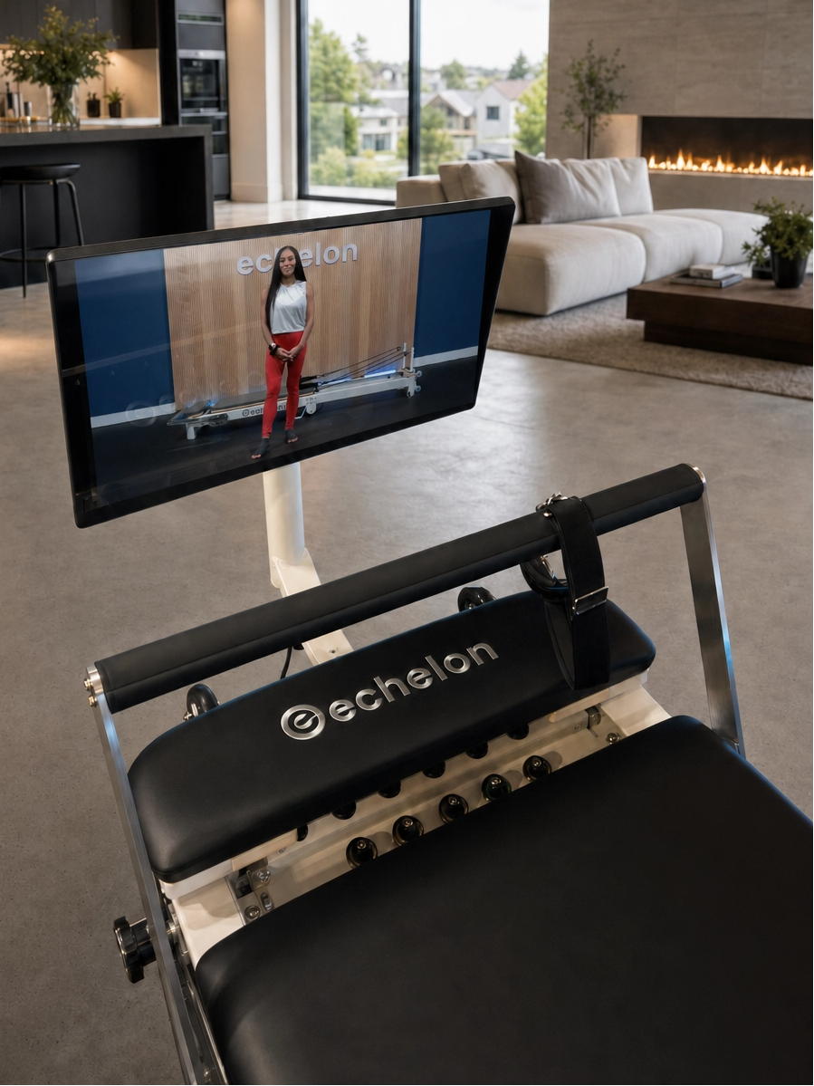 Echelon Meridian Pilates Reformer with Choice of HD Screen