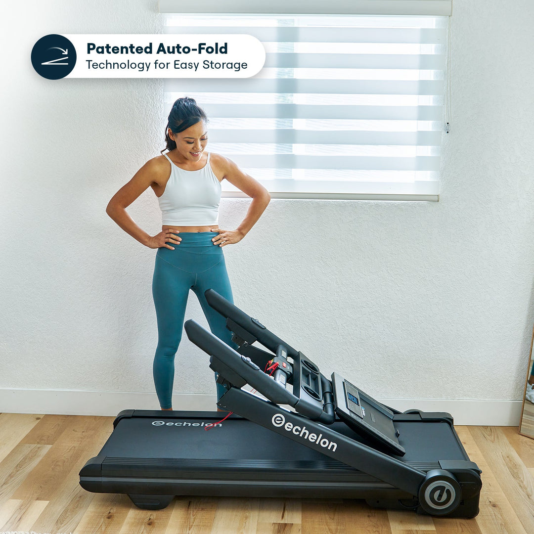 Stride-6™ - Auto-Fold Pro Treadmill - Echelon Fit US