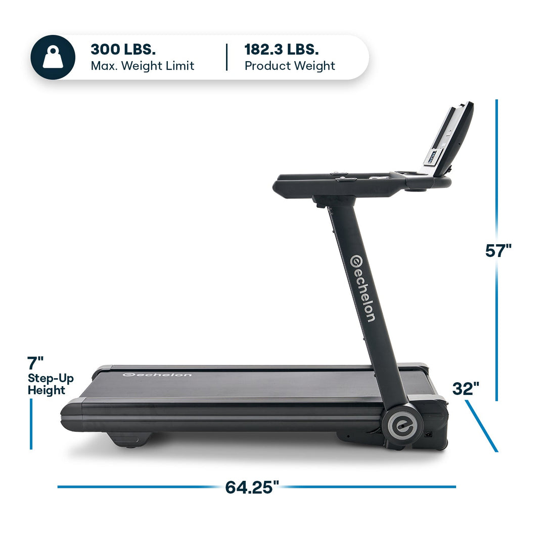 Stride-6™ - Auto-Fold Pro Treadmill - Echelon Fit US