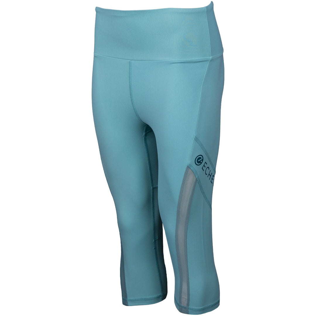 Echelon Cropped Legging with Mesh Panel - Echelon Fit US