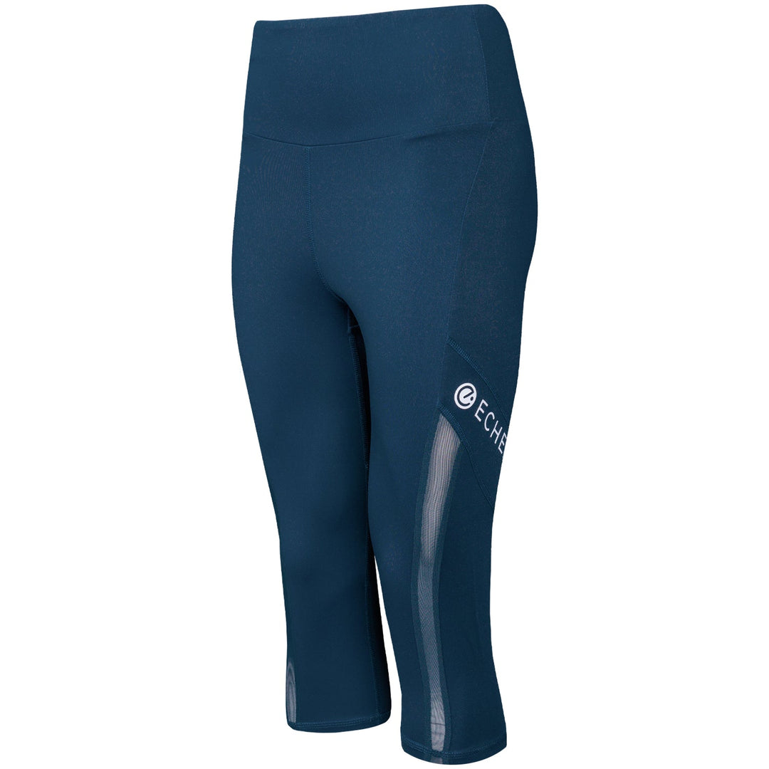 Echelon Cropped Legging with Mesh Panel - Echelon Fit US