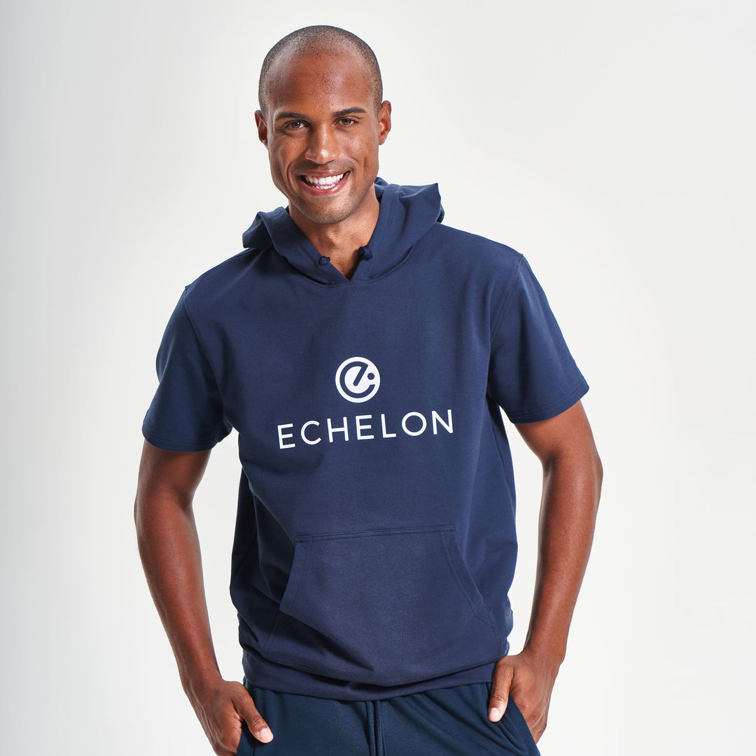 Echelon French Terry Short-Sleeved Hoodie - Echelon Fit US