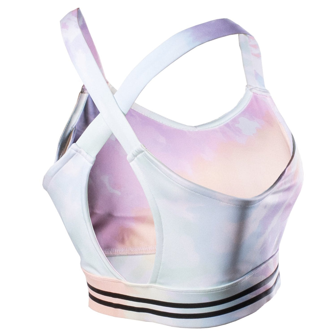 Echelon V Neck Tie Dye Laser Cut Bra - Echelon Fit US